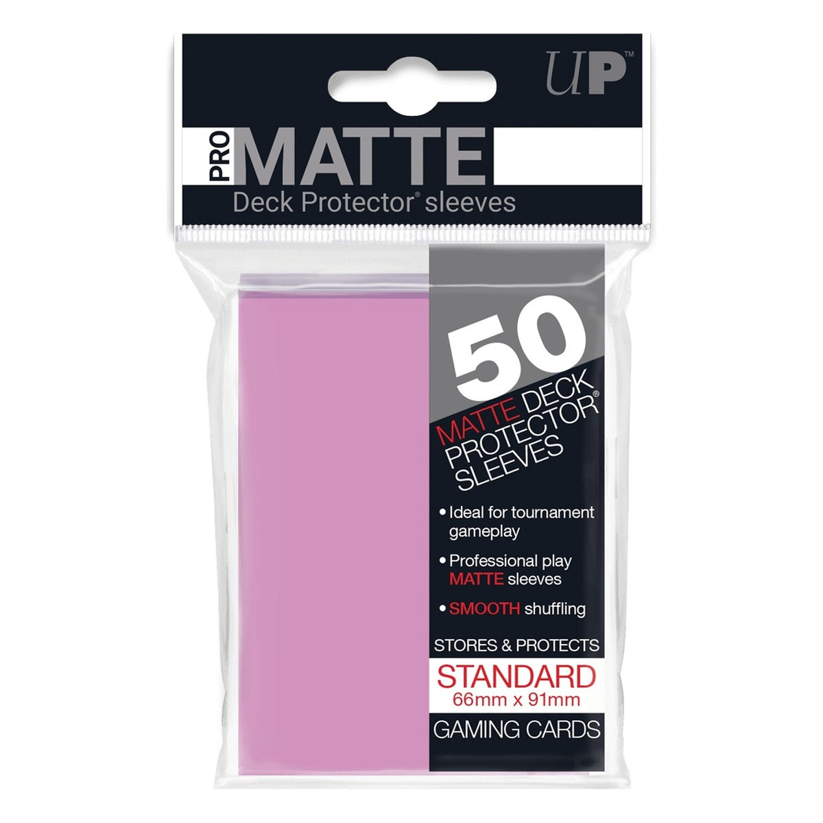 Bustine Standard Pro Matte Pink, 50 pezzi - Ultra PRO