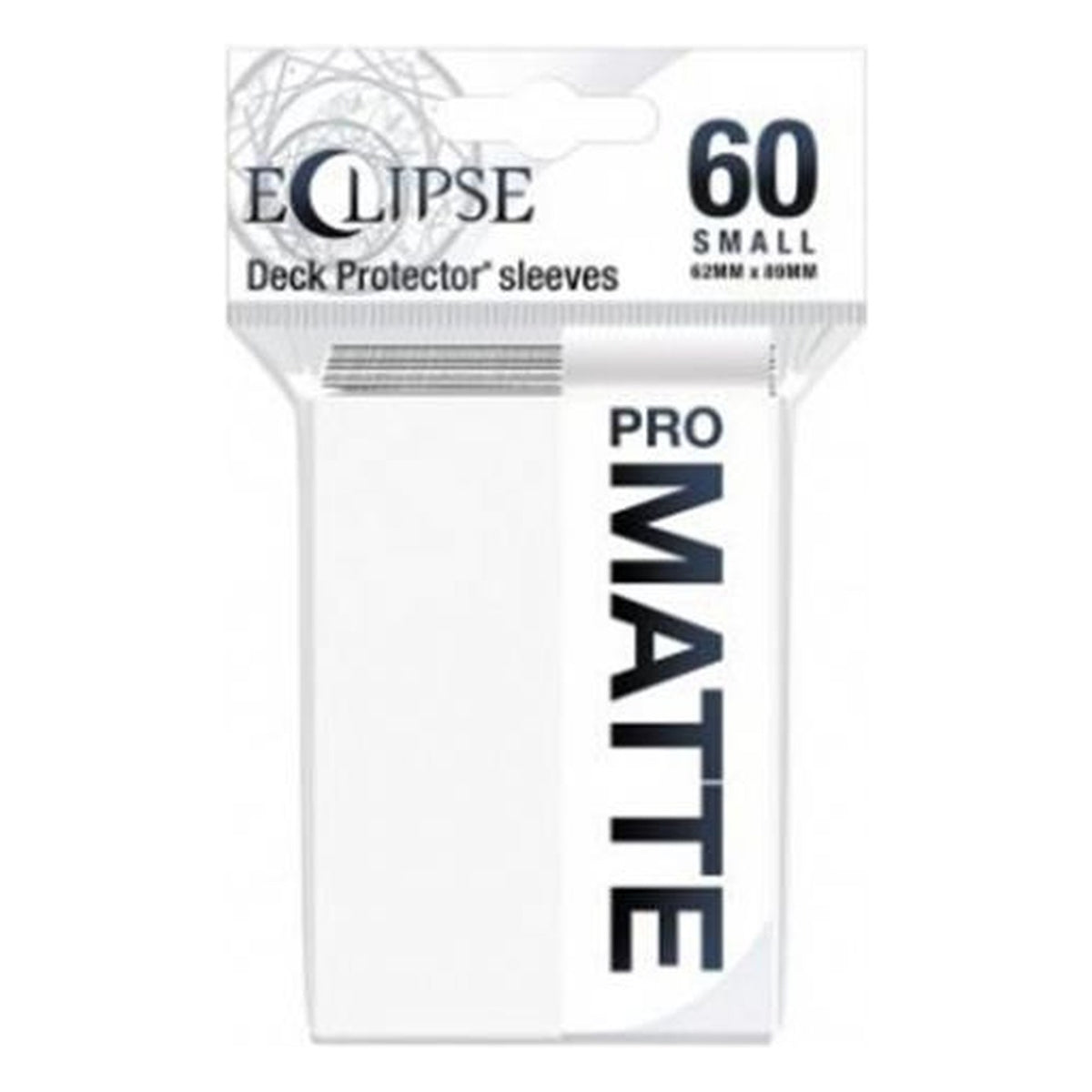 Bustine Small Eclipse Pro Matte White, 60 pezzi - Ultra PRO