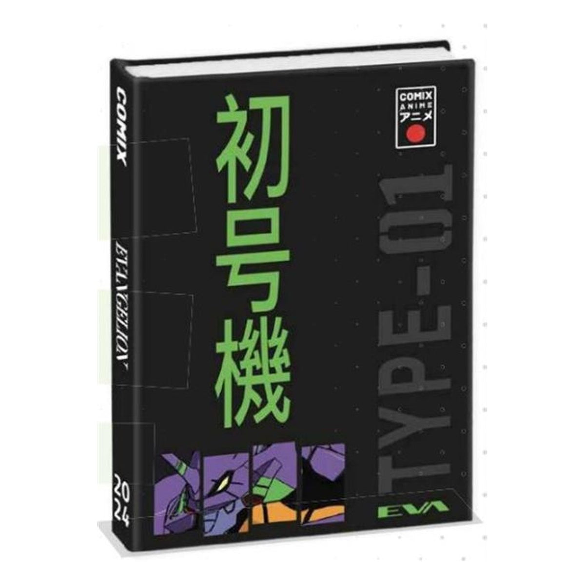 Evangelion - Agenda 2024 16 Mesi, Confezione da 4 Pezzi