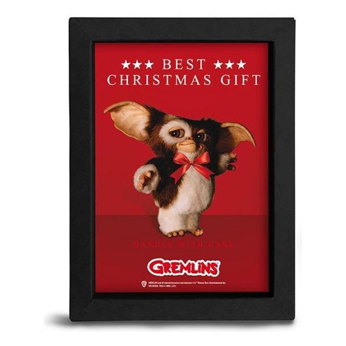Gremlins Best Christmas Gift - Cornice Kraft Nera 15x20 cm