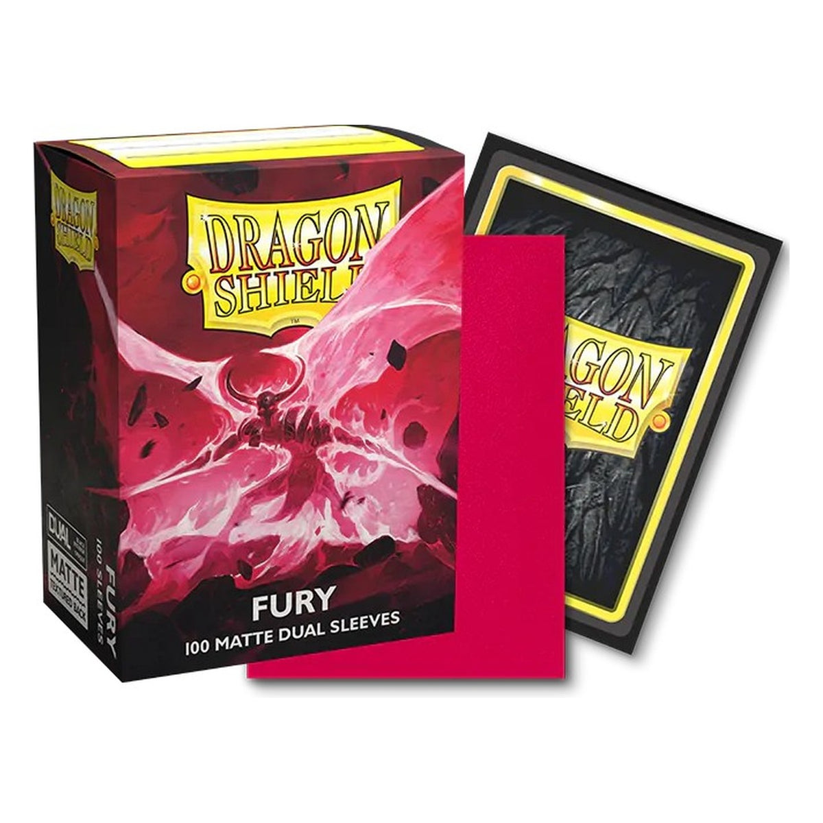 Dragon Shield Matte Dual Fury Alaric, Crimson King - 100 Bustine Standard