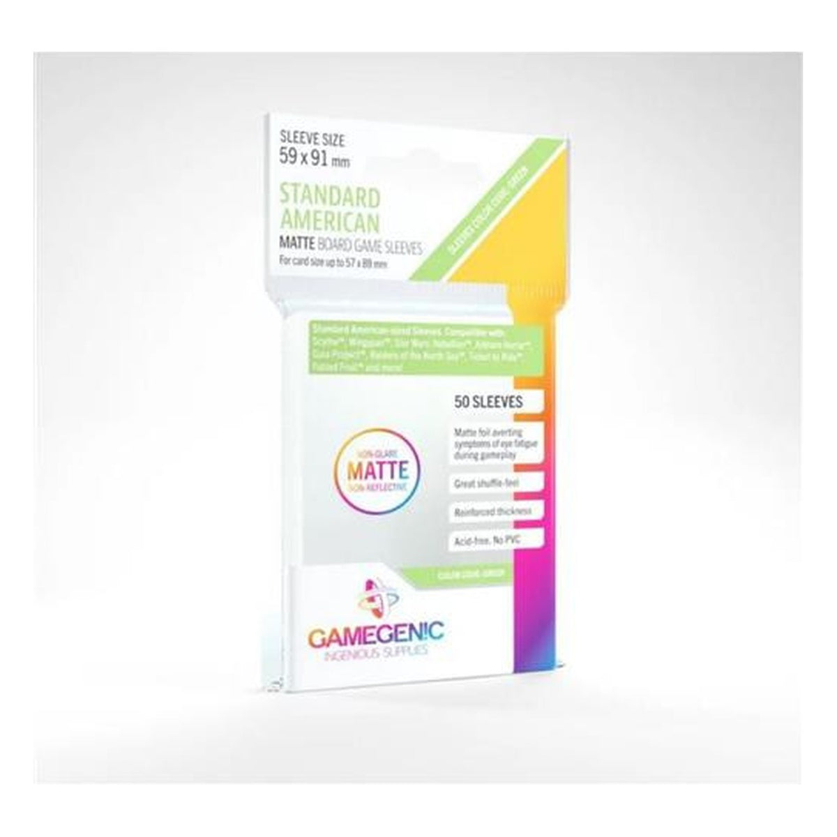 Gamegenic: 50 Bustine Matte Standard American 59x91 mm