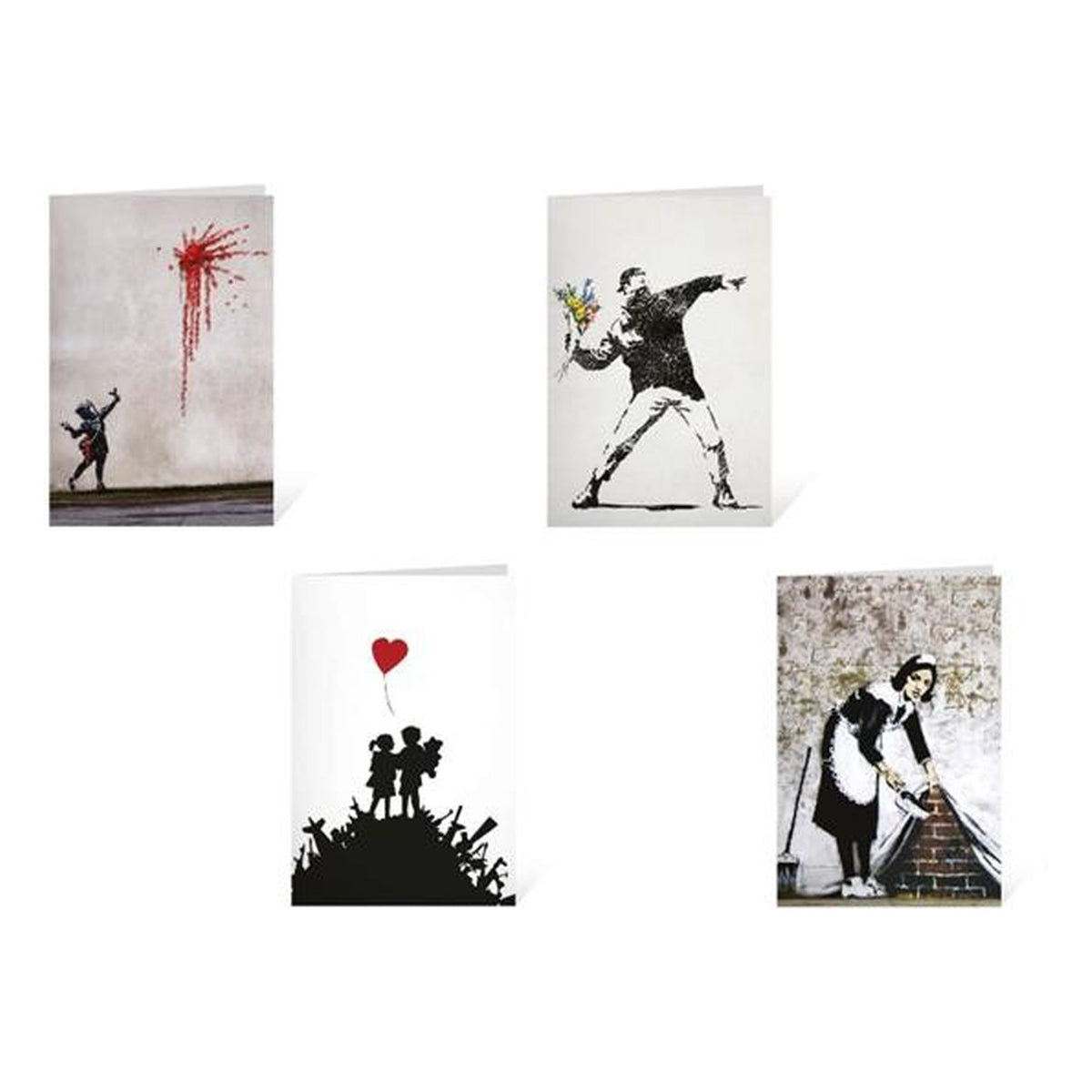 Banksy - Biglietti assortiti 24 pezzi - 11,8x16,8