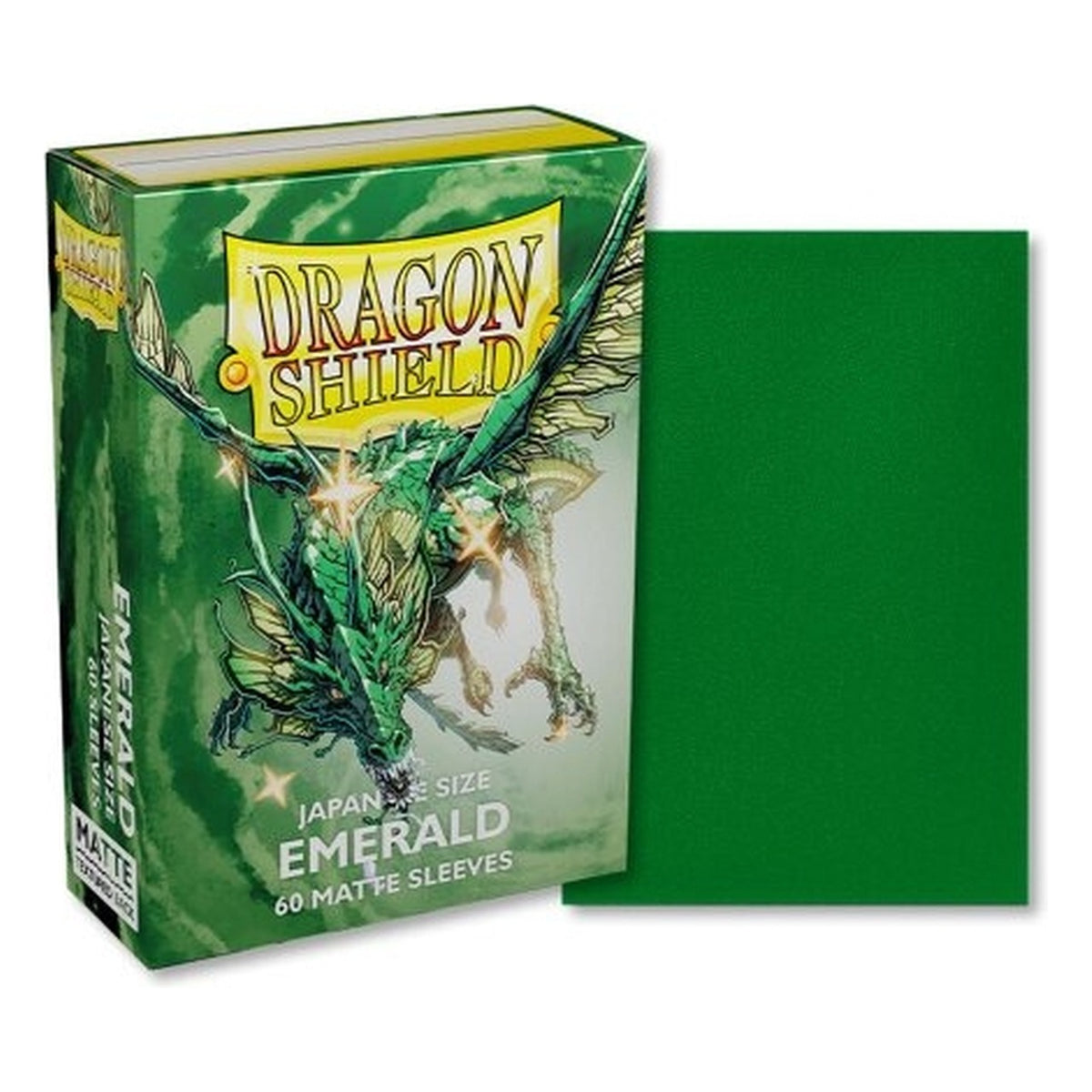 Dragon Shield Matte Emerald - 60 bustine formato Japanese