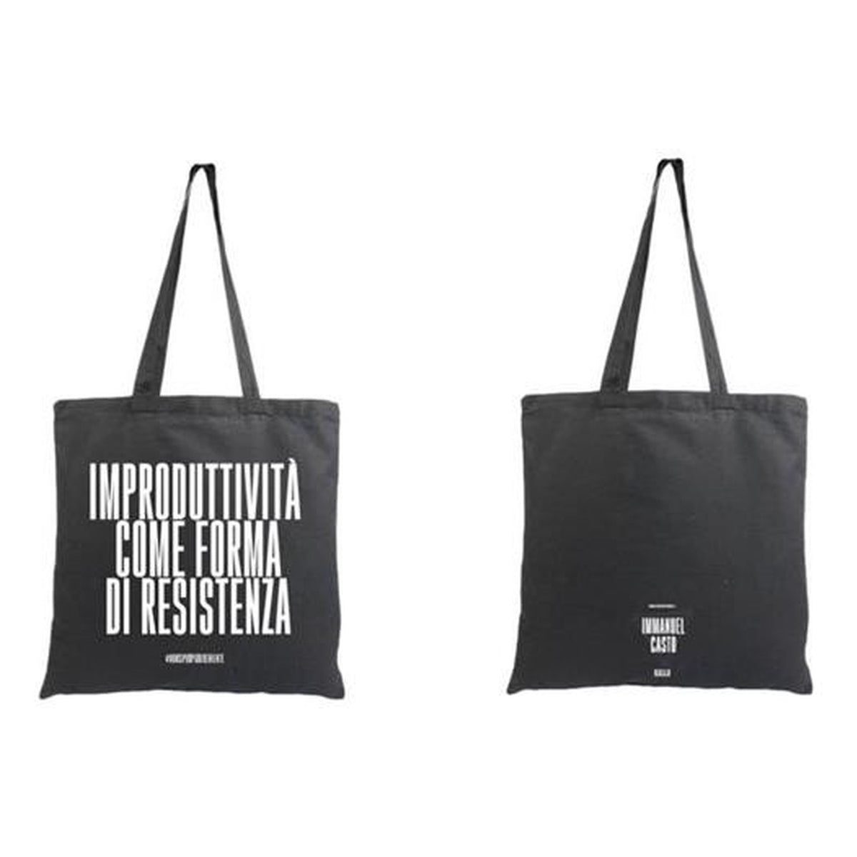 Tote bag nera NSPPDN 2: Improduttività