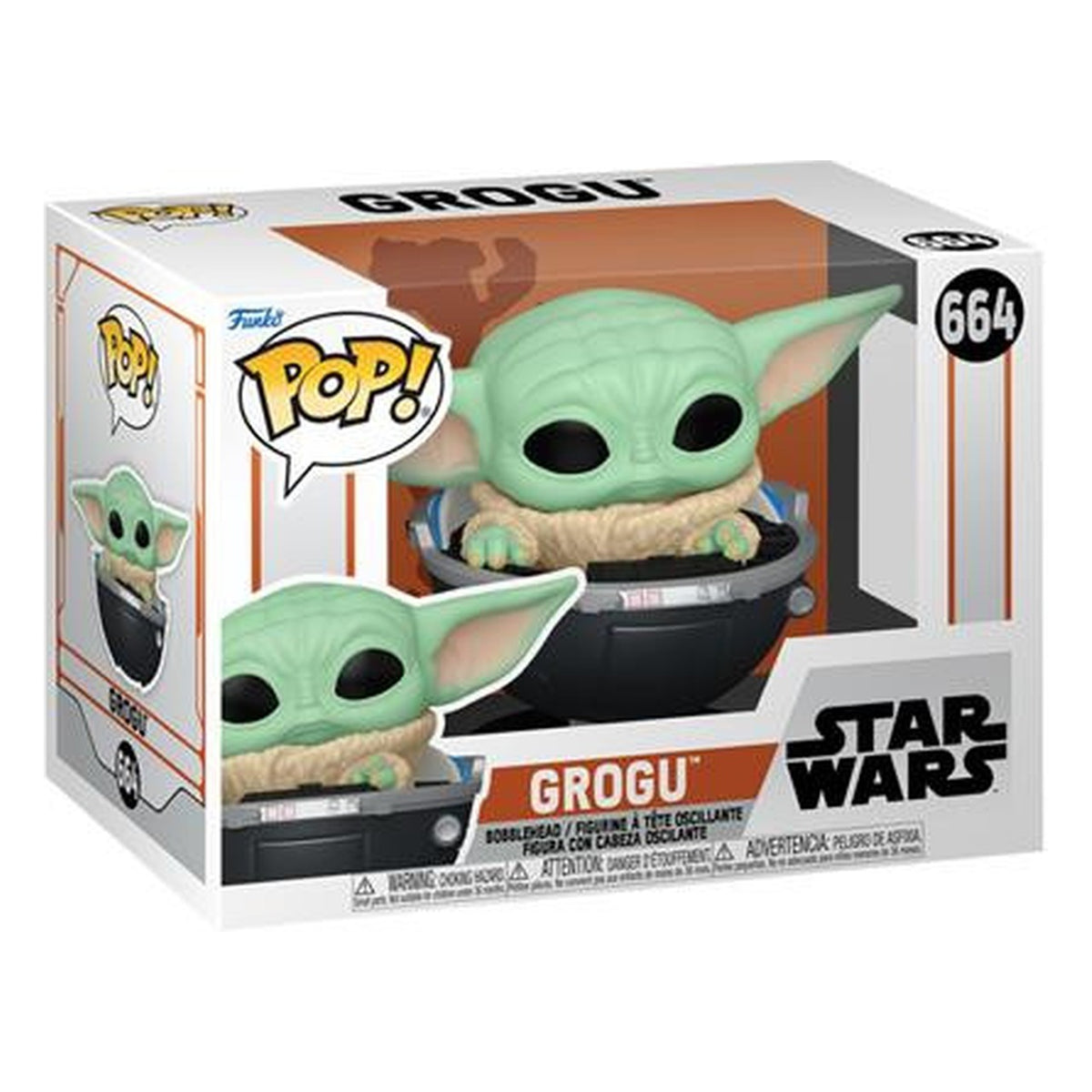 Funko Pop Star Wars The Mandalorian S9: Grogu con Carrozzina n. 664 - Figura in Vinile