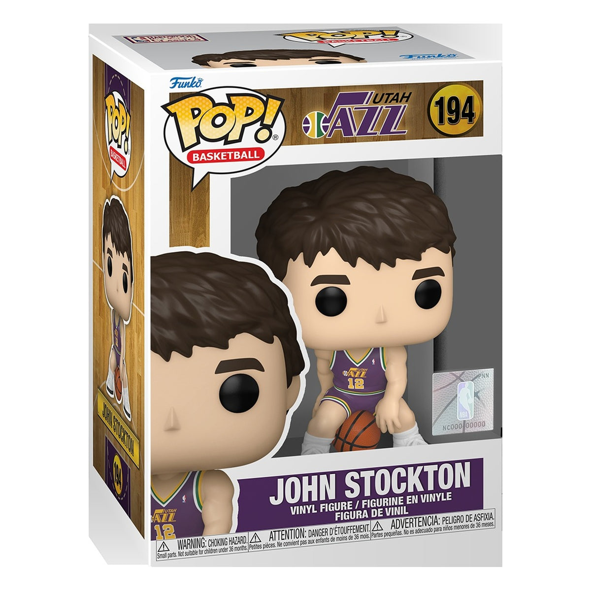 Funko Pop NBA: John Stockton (Jazz) n. 194 - Figura in Vinile