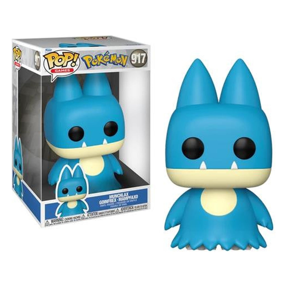 Funko Pop Pokémon: Munchlax Jumbo 25 cm - Figura in Vinile