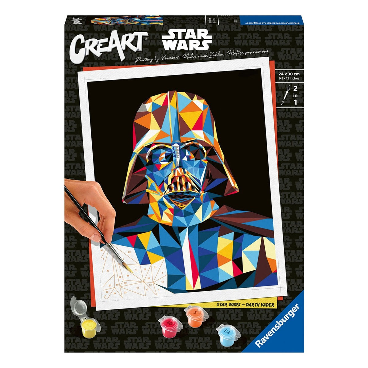 Creart Serie C Trend: Star Wars Darth Vader Polygon - Ravensburger