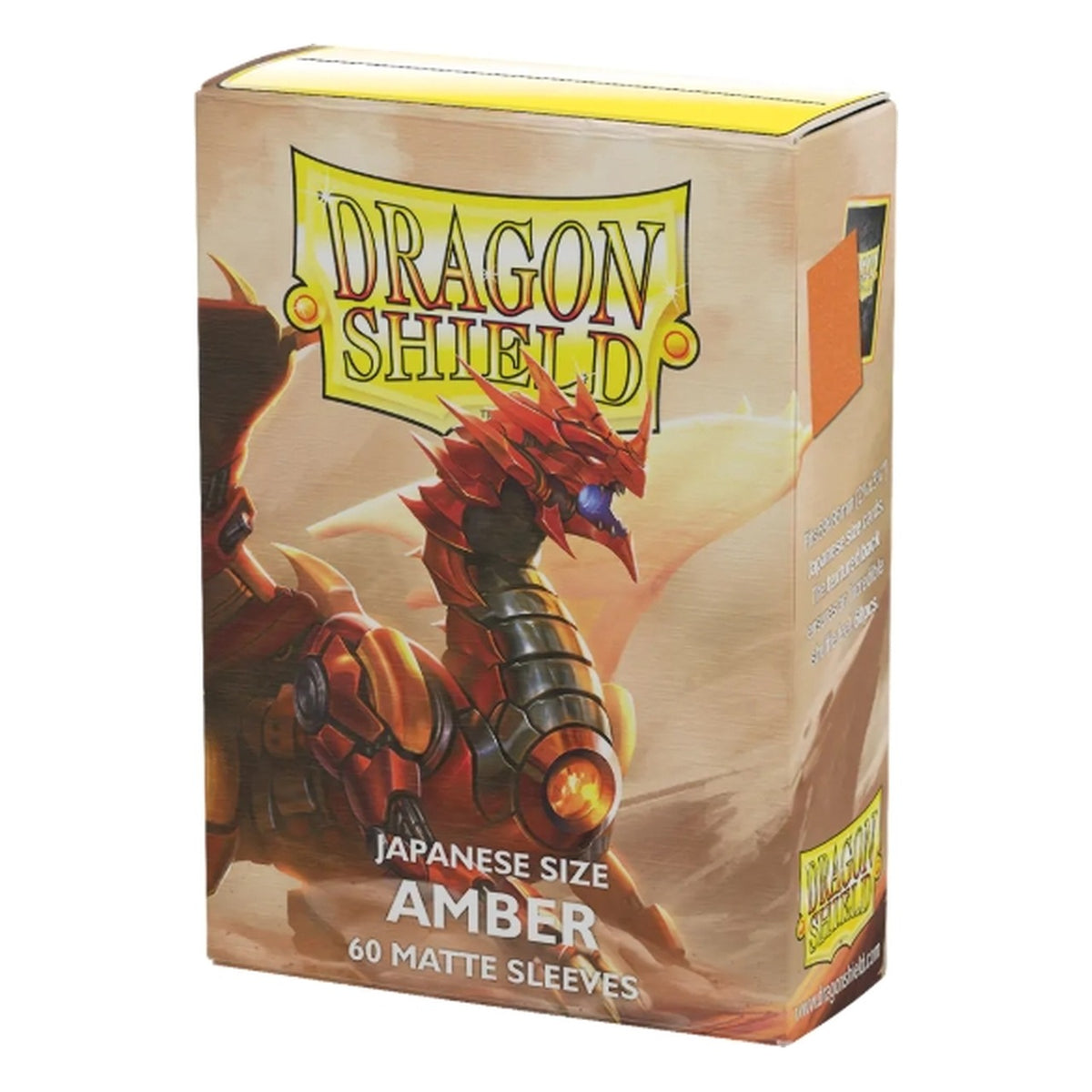 Dragon Shield: 60 Buste Formato Giapponese Matte Dual AT 11159 Amber