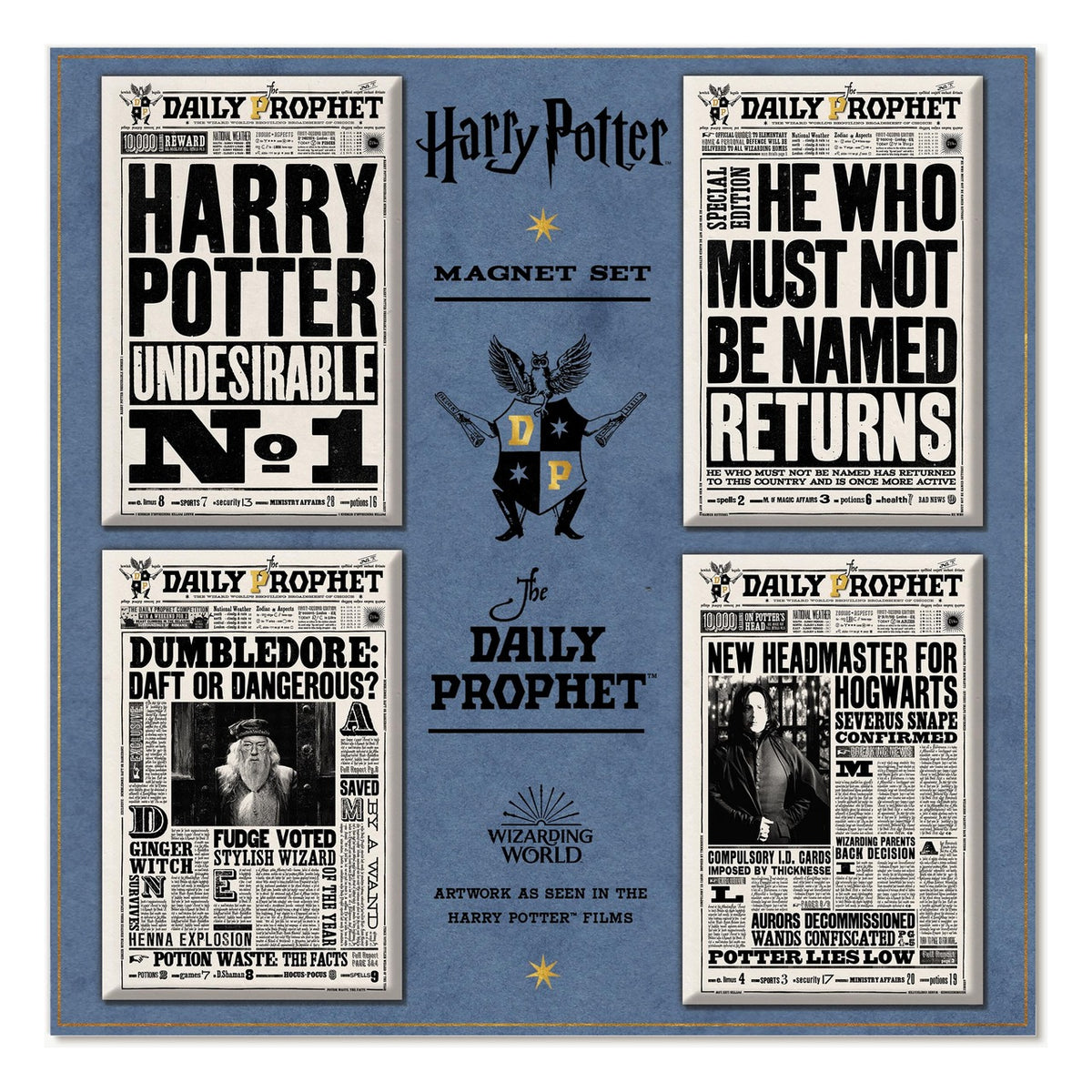 Harry Potter: The Daily Prophet Front Pages - Set Magneti