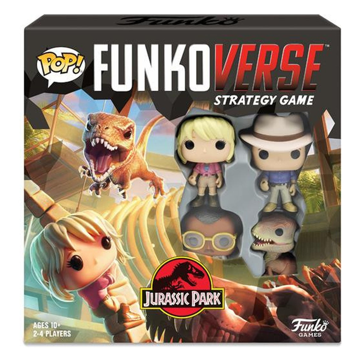 Pop Funkoverse Jurassic Park Strategy Game: Set Base - Gioco da Tavolo (ENG)