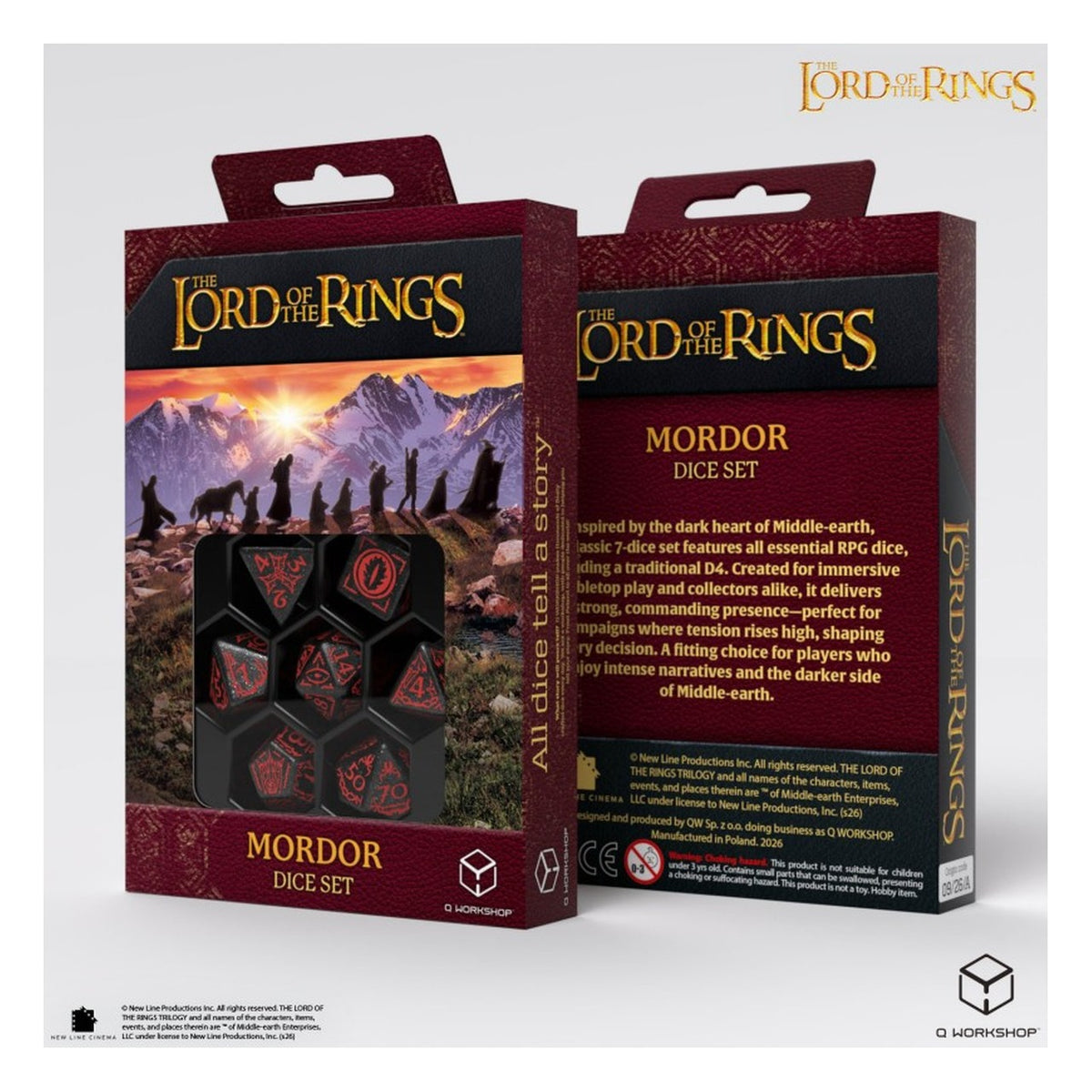The Lord of the Rings Mordor - Set di Dadi