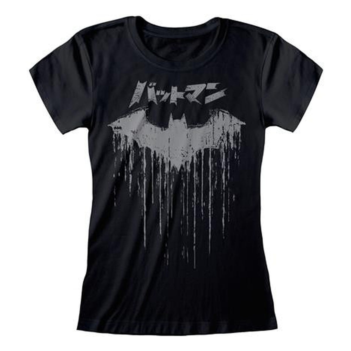 DC Comics - Maglietta donna Batman Distressed Japanese Logo (taglia XL)