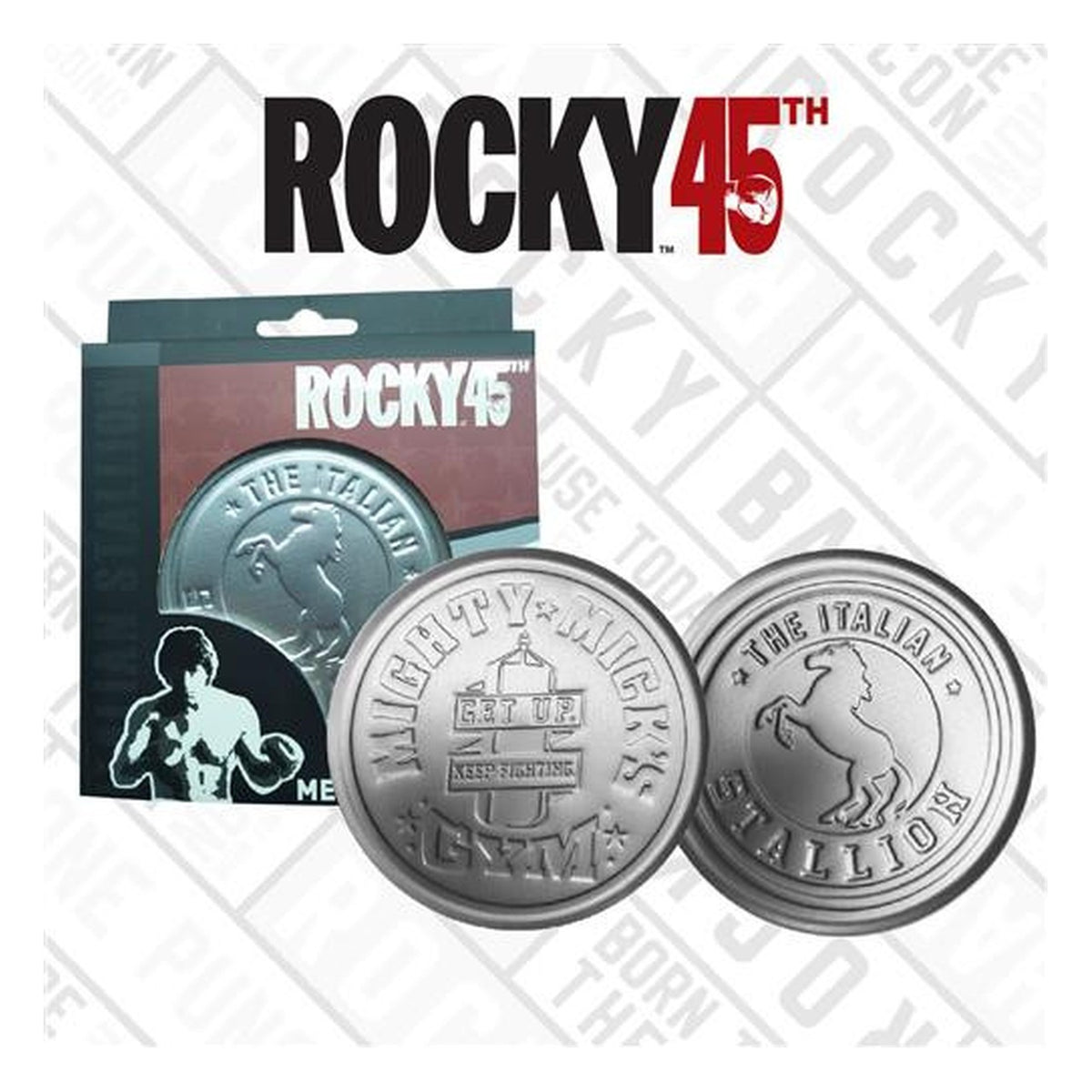 Rocky 45th Anniversary - Set Sottobicchieri in Metallo