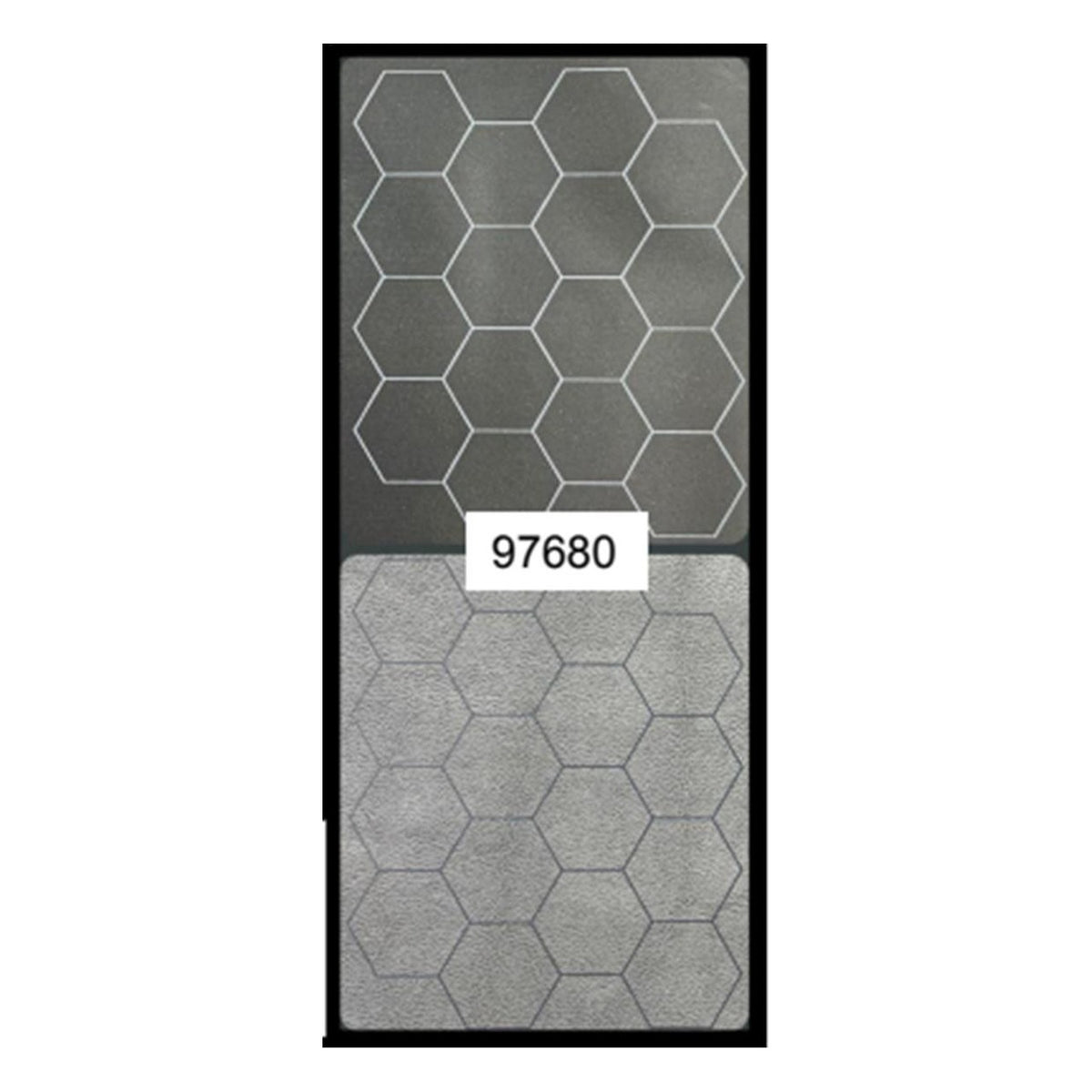 Megamat Reversibile 88x122 cm Black Grey Hexes - Tappetino