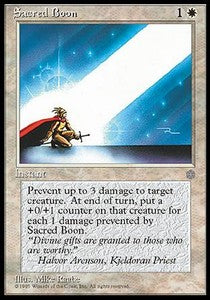 Sacred Boon - Ice Age (Uncommon)