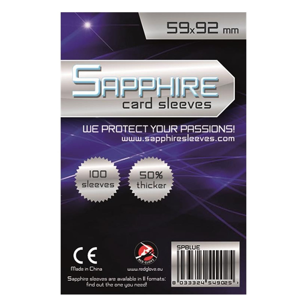 Sapphire Blue - 100 Buste Protettive 59x92 mm