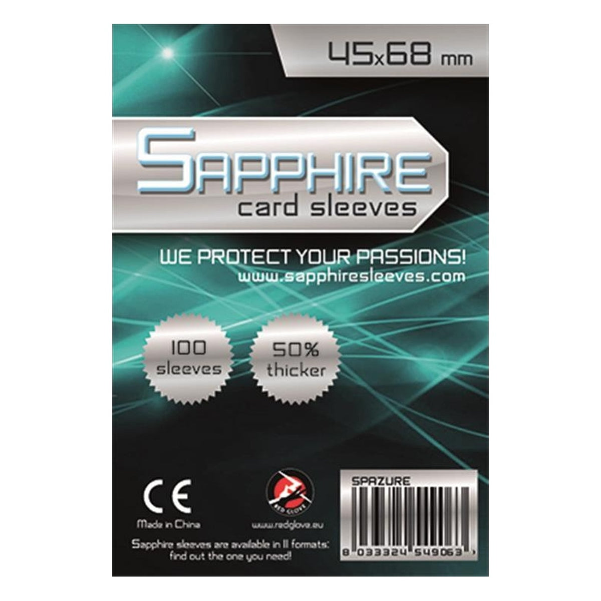 Sapphire Azure - 100 Buste Protettive 45x68 mm