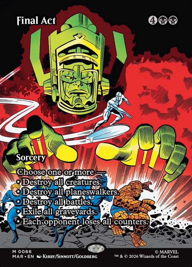Final Act - Marvel Source Material Cards