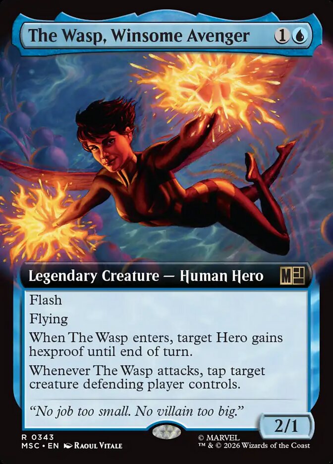 The Wasp, Winsome Avenger - Commander: Marvel Super Heroes: Extras