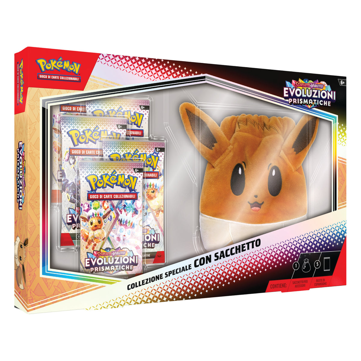Pokemon TCG - Evoluzioni Prismatiche - Collezione con Sacchetto