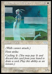 Shimmering Barrier - Urza's Saga (Uncommon) [USG-50]
