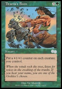 Titania's Boon - Urza's Saga (Uncommon) [USG-276]