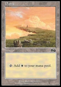Plains (V.3) - Urza's Saga (Land) [USG-333]