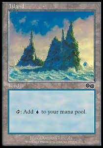 Island (V.3) - Urza's Saga (Land) [USG-337]