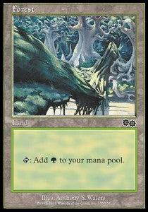 Forest (V.4) - Urza's Saga (Land) [USG-350]