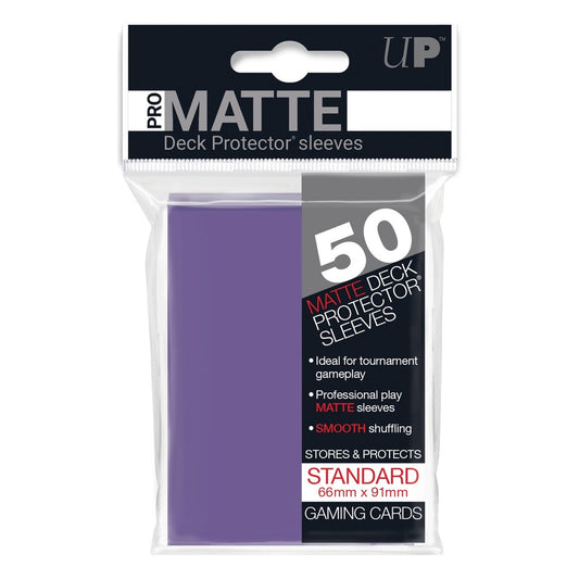 Bustine Standard Pro Matte Purple, 50 pezzi - Ultra PRO