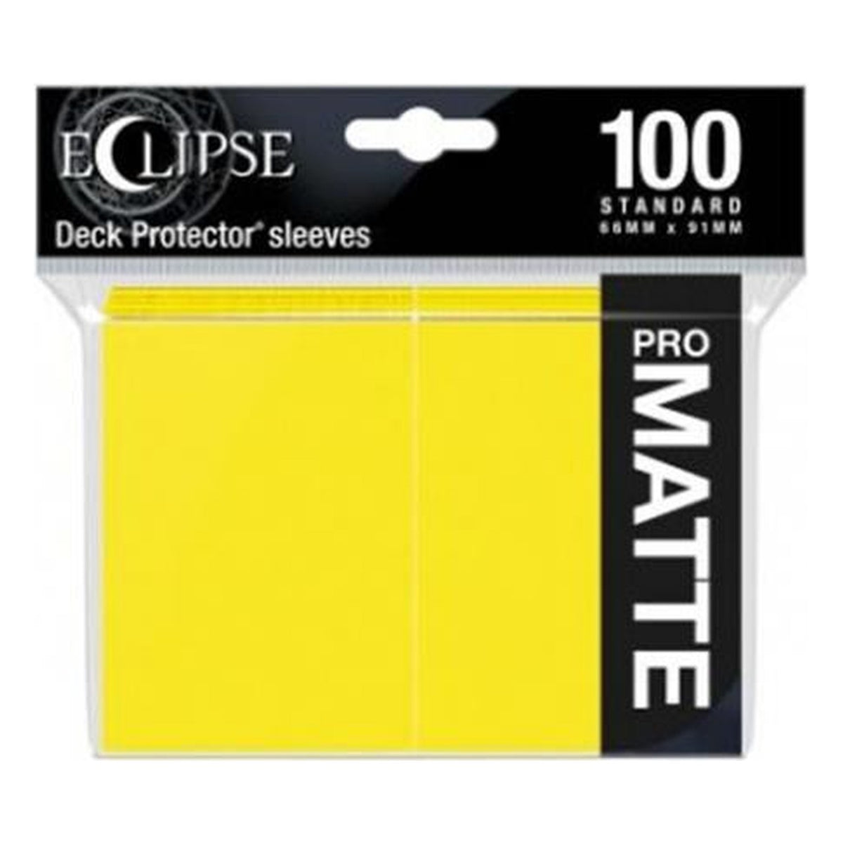 Bustine Standard Eclipse Pro Matte Lemon Yellow, 100 pezzi - Ultra PRO