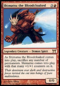 Shimatsu the Bloodcloaked - Champions of Kamigawa (Rare) [CHK-186]