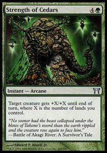 Strength of Cedars - Champions of Kamigawa (Uncommon) [CHK-245]