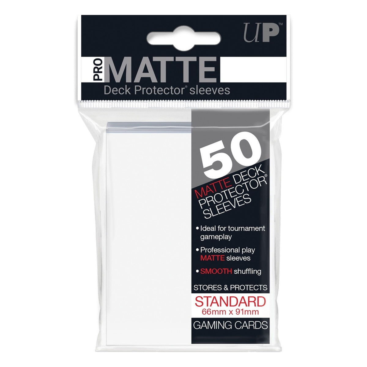 50 Bustine Standard Pro Matte Bianco - Ultra Pro