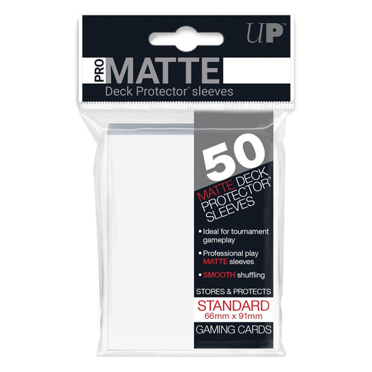 50 Bustine Standard Pro Matte Bianco - Ultra Pro