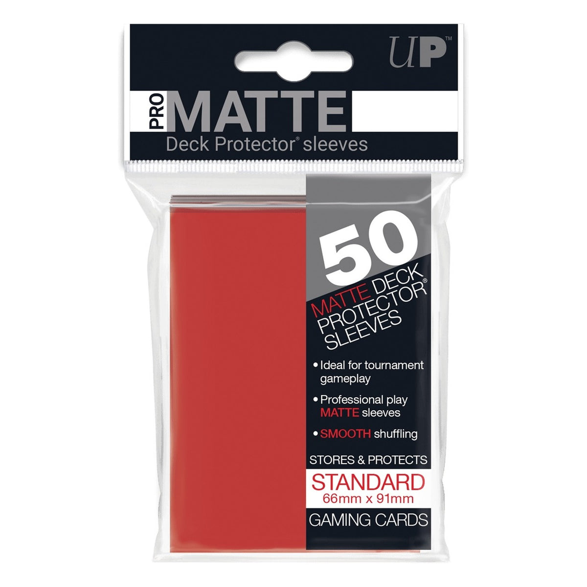 50 Bustine Standard Pro Matte Rosso - Ultra Pro