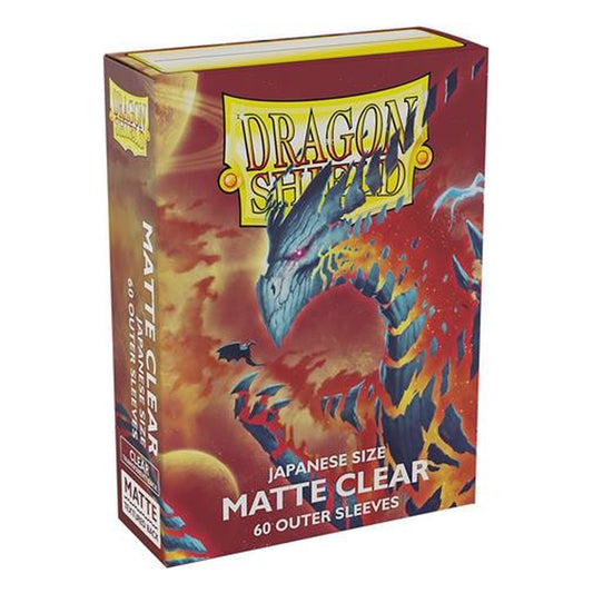 60 Bustine Japanese Outer Sleeves Matte Clear - Dragon Shield