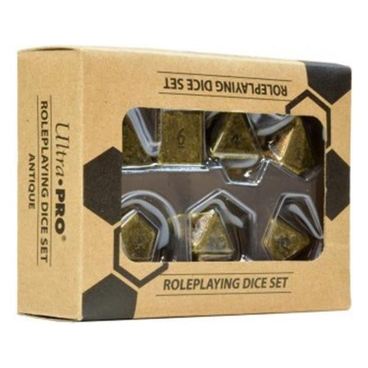 Ultra Pro Heavy Metal Antique Bronze - Set 7 Dadi per GDR