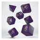 Q Workshop Purrito Gold/Purple - Set 7 Dadi