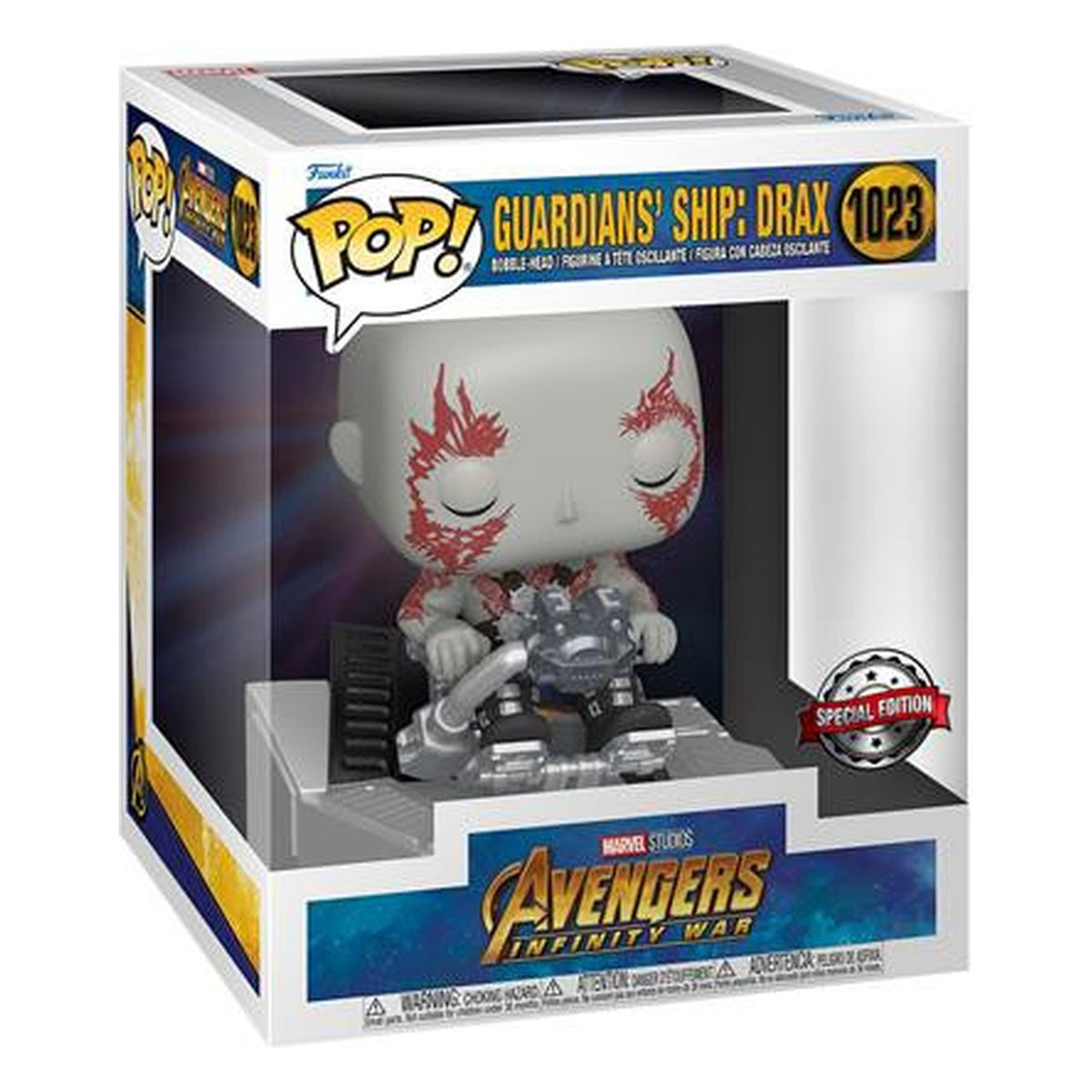 Funko Pop! Marvel Guardians of the Galaxy: Deluxe Ship Drax 1023 - Figura in Vinile