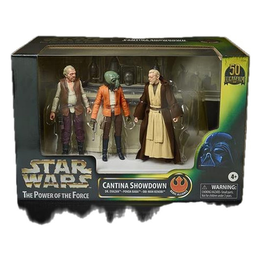Star Wars Black Series The Power of the Force: Cantina Showdown - Playset con Action Figure 15 cm