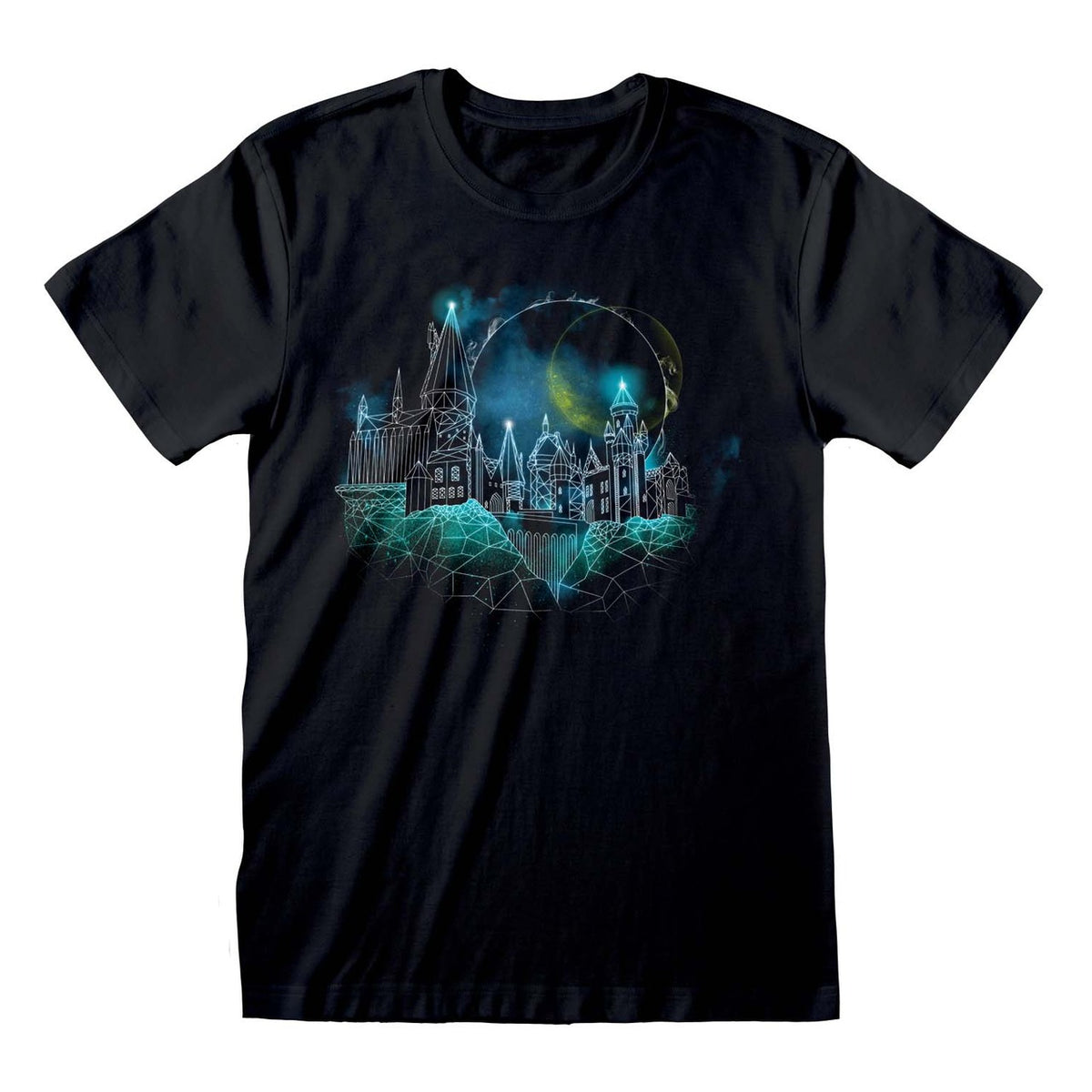 Harry Potter Wireframe Hogwarts - Maglietta Taglia XL