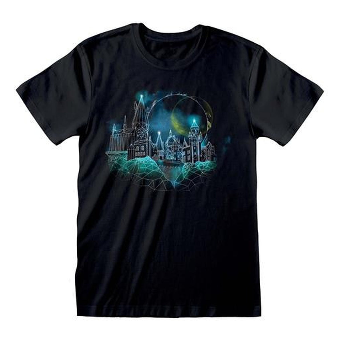 Harry Potter Wireframe Hogwarts - Maglietta Taglia L