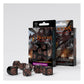 Q Workshop Dragons Modern Black Copper - Set 7 Dadi