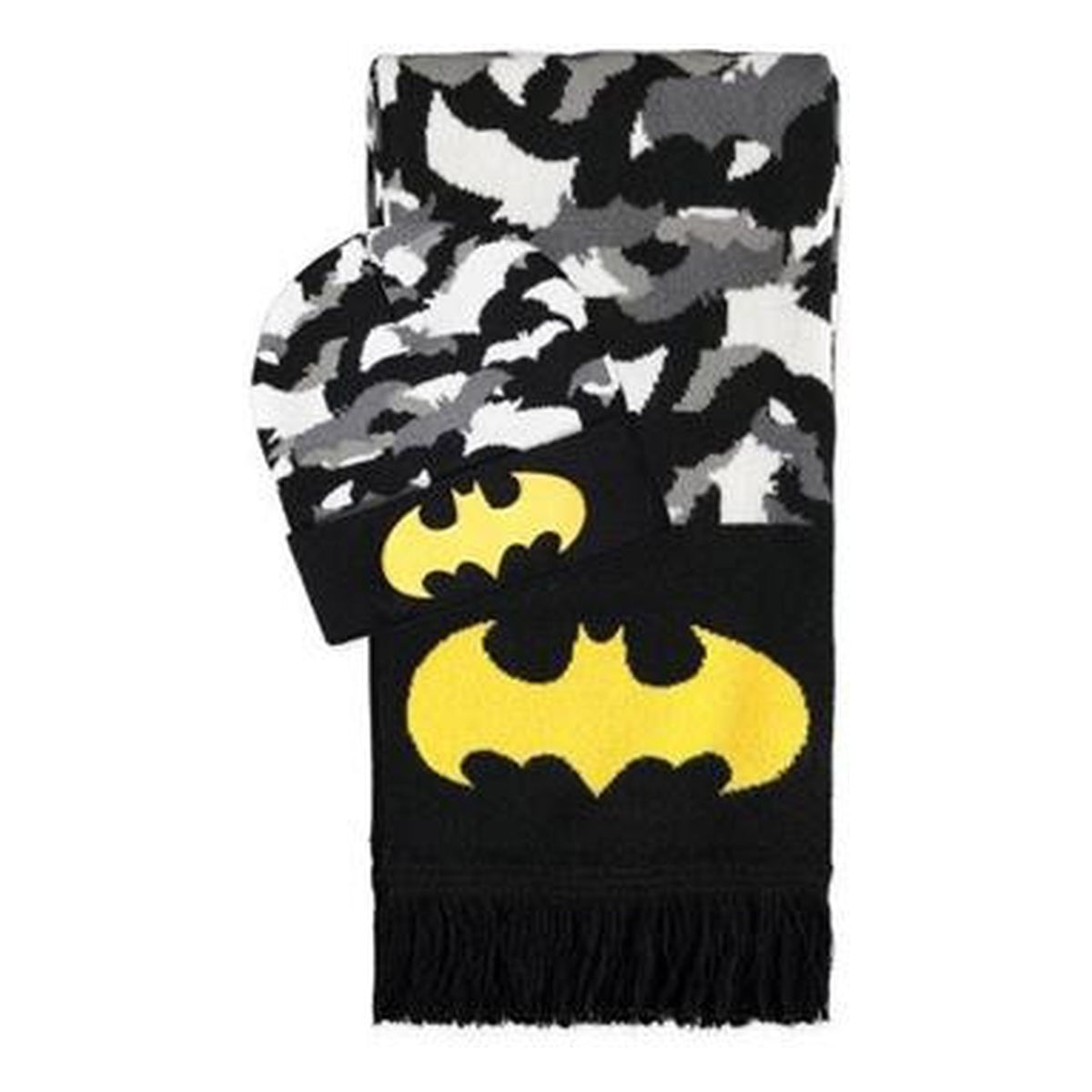 DC Comics Batman Logo - Set Regalo Cuffia e Sciarpa