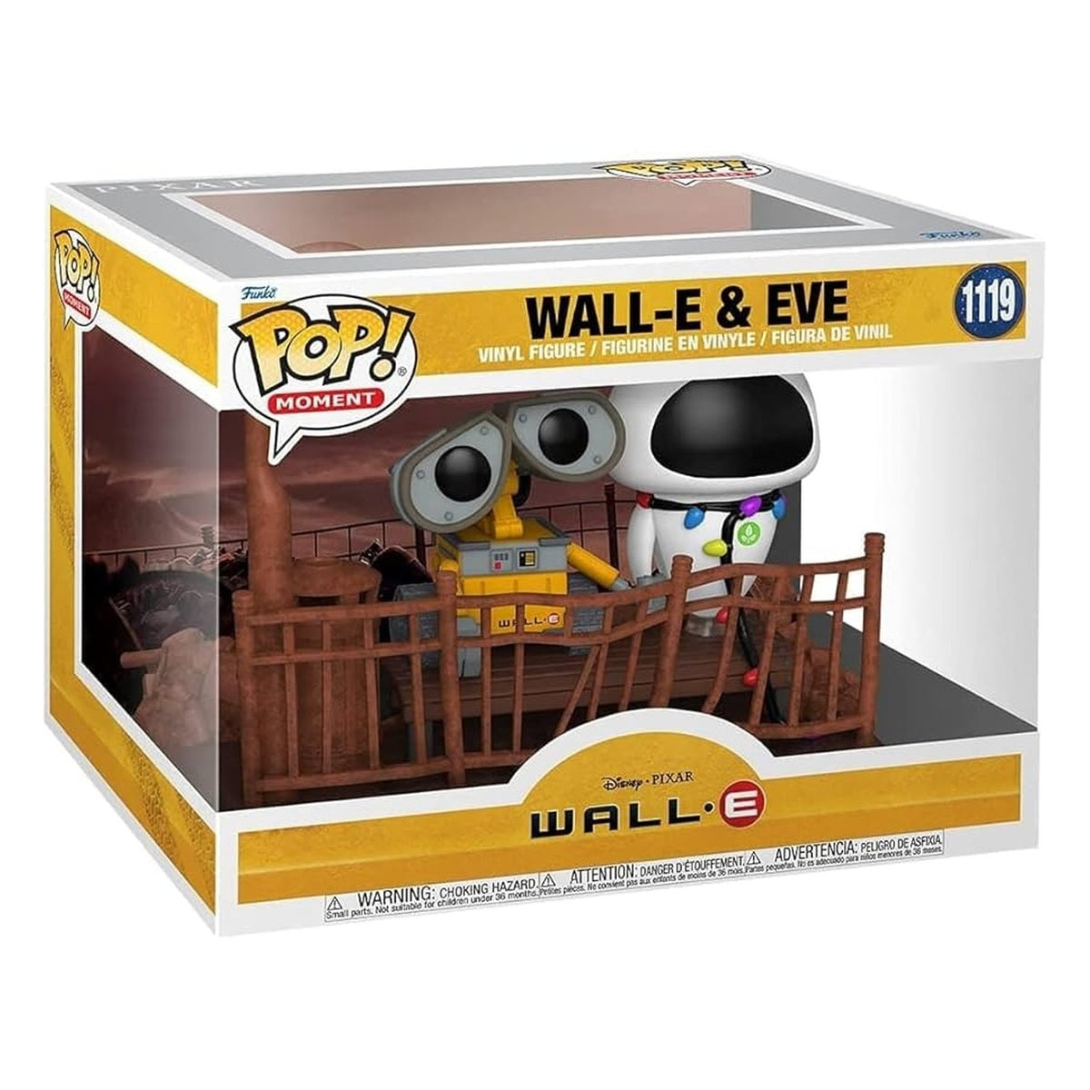 Funko Pop! Disney Wall E: Wall E & Eve Movie Moment 1119 - Figura in Vinile