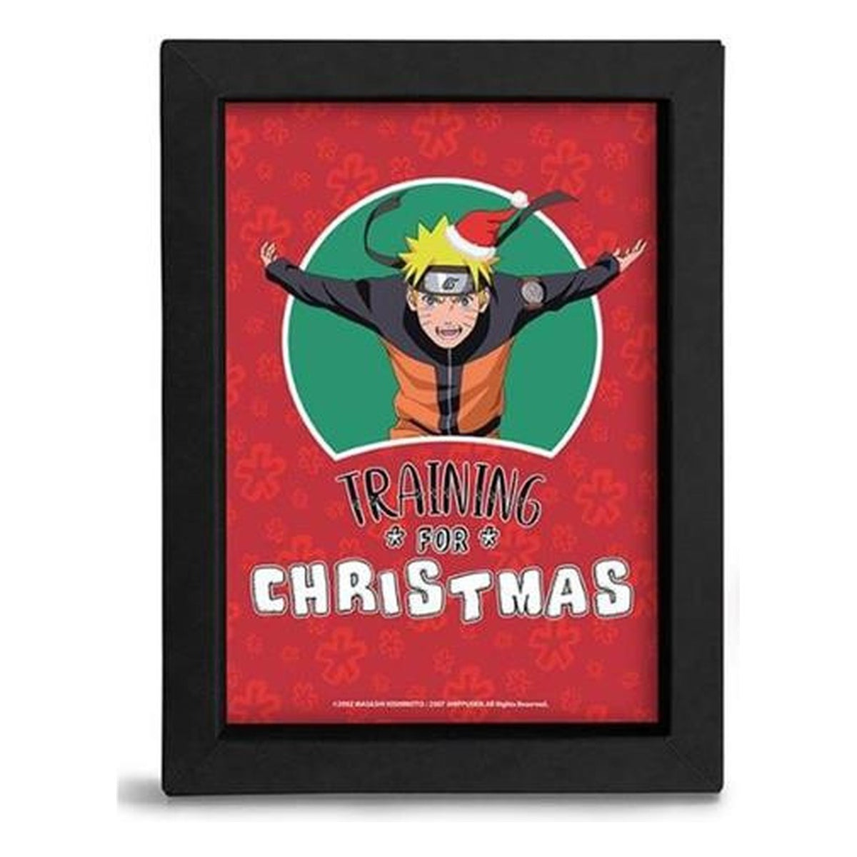 Naruto Shippuden Training for Christmas - Cornice Kraft Nera 15x20 cm