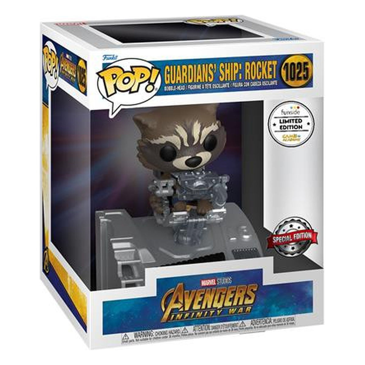 Funko Pop! Marvel Guardians of the Galaxy: Deluxe Ship Rocket 1025 - Figura in Vinile